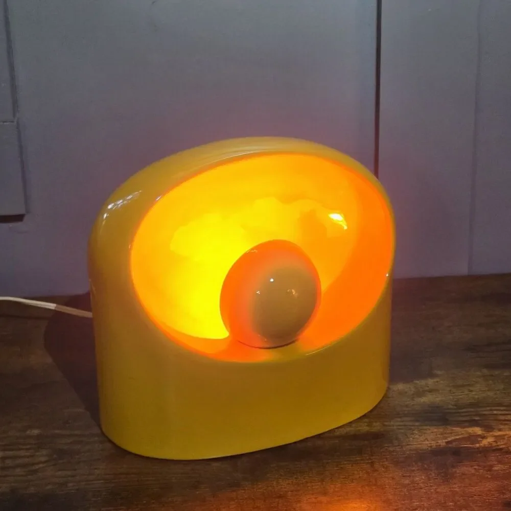 SC3 Marcello Cuneo Rare Large Vintage Ceramic Table Lamp Gabbianelli Italy 1960s
